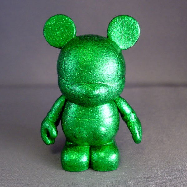 Emerald Green - Custom Vinylmation - Vinylmation - 3 inch Vinylmation - Green - Glitter - Gemstone Mice - Disney Decor - Disney Figurine