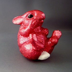 Bunny - Bunny Figurine - Easter Rabbit - Easter Bunny Figure - Rabbit - Easter Decoration - Easter Decor - Spring Decor - Springtime - Pink
