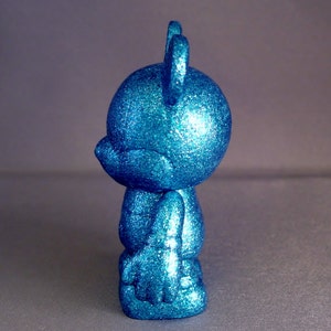 Sapphire Blue Custom Vinylmation Vinylmation 3 inch Vinylmation Blue Glitter Gemstone Mice Disney Decor Disney Figurine image 4