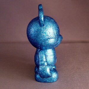 Sapphire Blue Custom Vinylmation Vinylmation 3 inch Vinylmation Blue Glitter Gemstone Mice Disney Decor Disney Figurine image 2