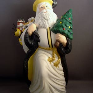 Custom Santa Santa Figurine Santa Claus Figurine Ceramic Santa Custom University Custom College Christmas Decor Alma Mater image 4