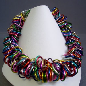 Chainmail Bracelet Chainmaille Bracelet Rainbow Bracelet Chainmaille Chainmail image 1