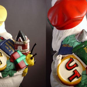 Custom Santa Santa Figurine Santa Claus Figurine Ceramic Santa Custom University Custom College Christmas Decor Alma Mater image 7