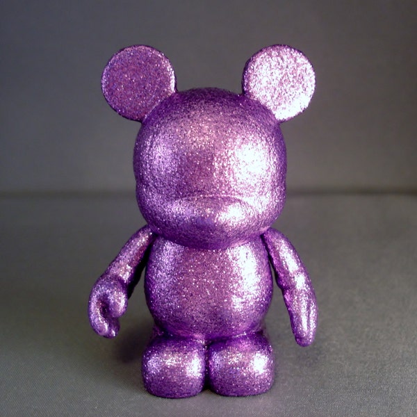 Amethyst Purple - Custom Vinylmation - Vinylmation - 3 inch Vinylmation - Purple - Glitter - Gemstone Mice - Disney Decor - Disney Figurine