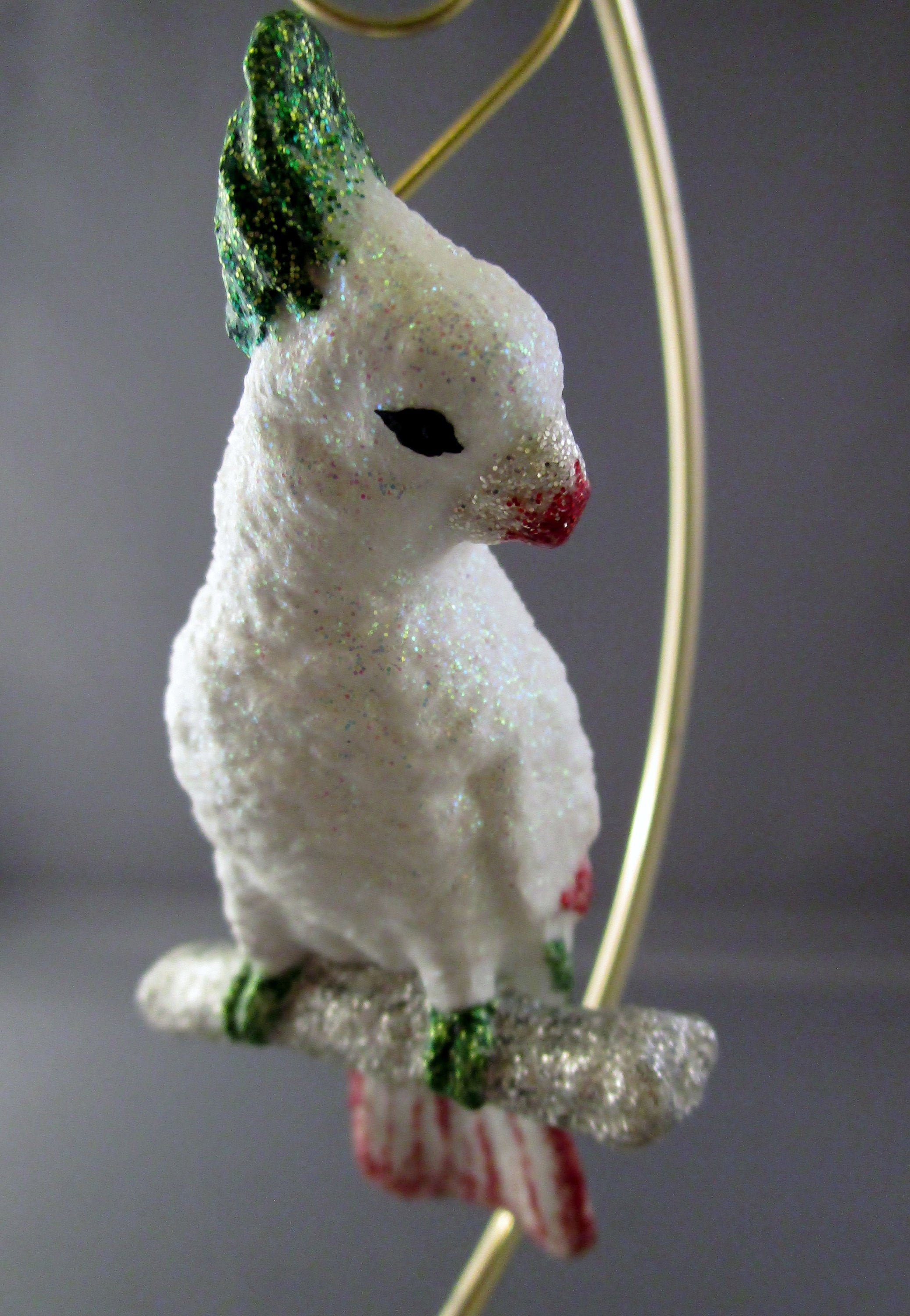 Cockatoo Ornament Bird Ornament Glittered Ornament Etsy UK