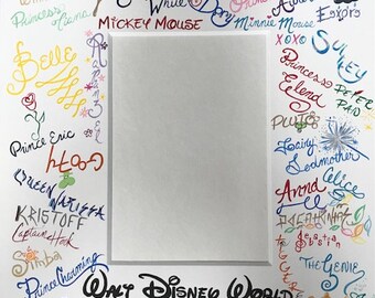 Disney Photo Mat - Mat Board - Disney Characters - Disney Autograph - Disney Autographs - Disney Vacation - Disney Photo Frame - You Choose