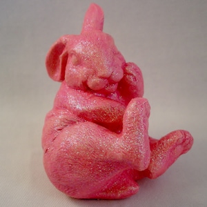 Pink Rabbit - Easter Rabbit - Easter Bunny Figure - Bunny Figurine - Rabbit - Easter Decoration - Easter Decor - Springtime - Pink