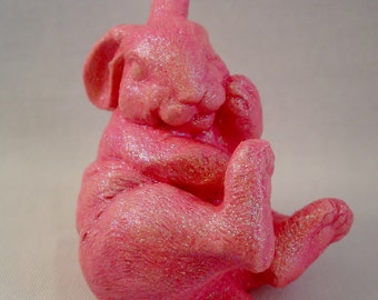 Pink Rabbit - Easter Rabbit - Easter Bunny Figure - Bunny Figurine - Rabbit - Easter Decoration - Easter Decor - Springtime - Pink