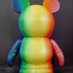 9 inch Vinylmation Bright Rainbow Vinylmation Custom Vinylmation Roygbiv Disney Decor Disney Figurine Rainbow Custom image 4