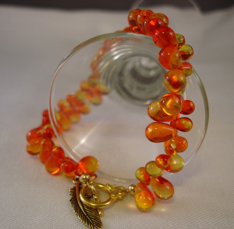 Autumn Bracelet Fall Bracelet Fall Colors Autumn Jewelry Etsy