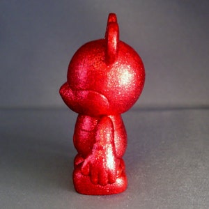 Ruby Red Custom Vinylmation Vinylmation 3 inch Vinylmation Red Glitter Gemstone Mice Disney Decor Disney Figurine image 4