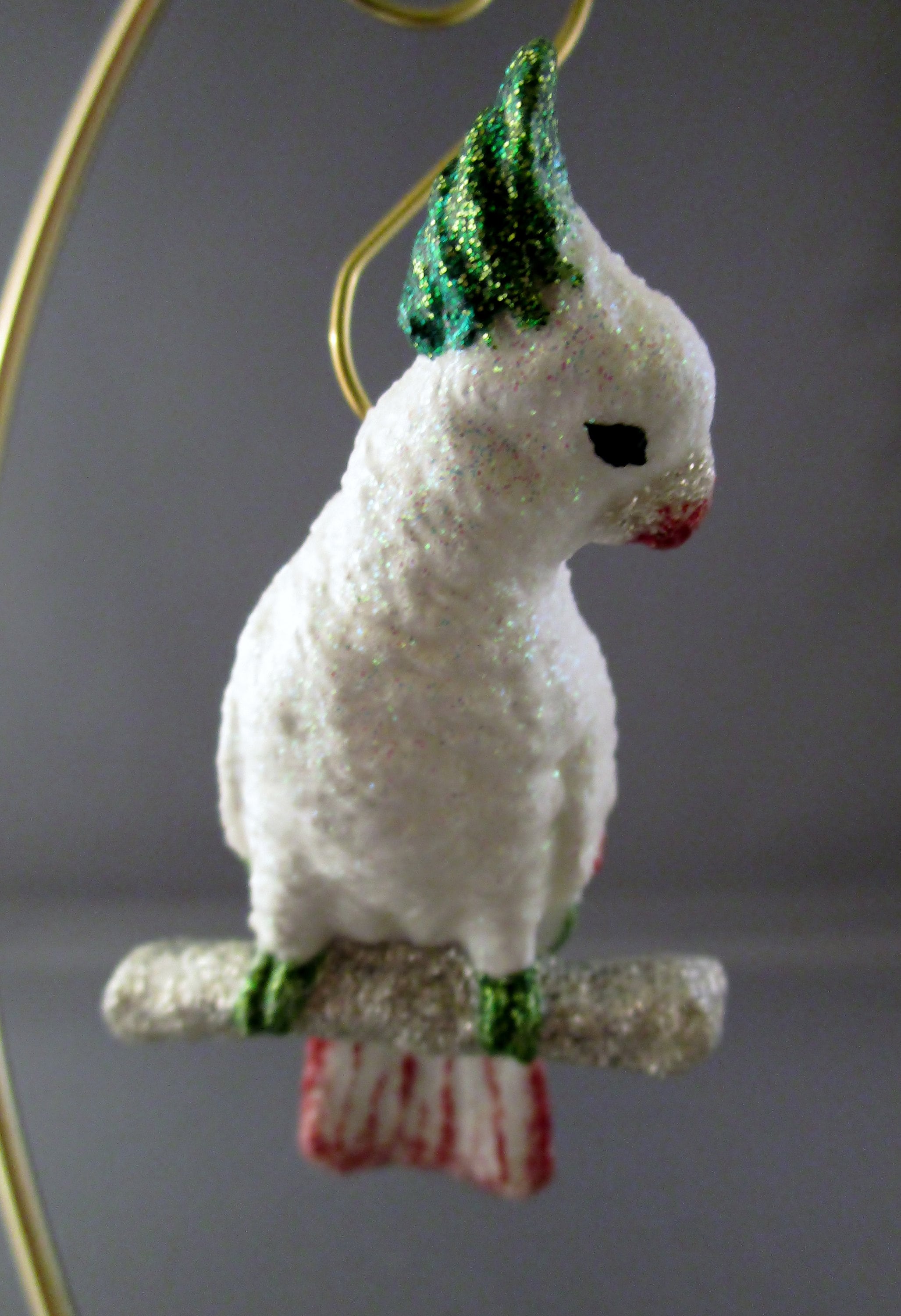 Cockatoo Ornament Bird Ornament Glittered Ornament Etsy UK