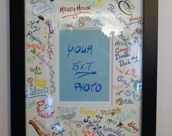 Disney Photo Mat - Mat Board - Disney Characters - Disney Autograph - Disney Autographs - Disney Vacation - Disney Photo Frame - You Choose