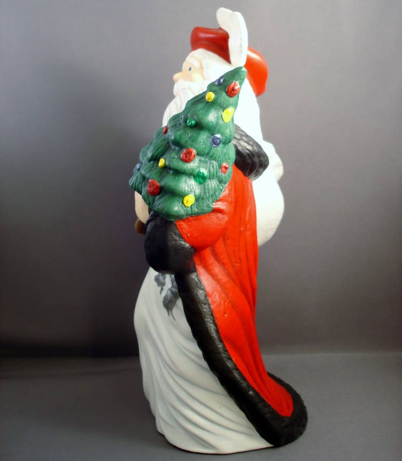 Custom Santa Santa Figurine Santa Claus Figurine Ceramic Santa Custom University Custom College Christmas Decor Alma Mater image 2