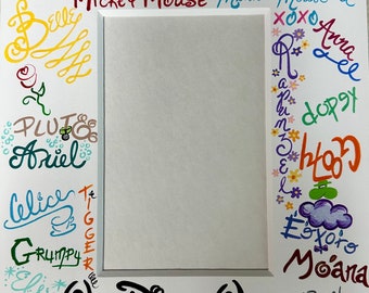 Disney Fotomatte - Mat Board - Disney Charaktere - Disney Autogramm - Disney Autogramme - Disney Urlaub - Disney-Fotorahmen - Sie haben die Wahl