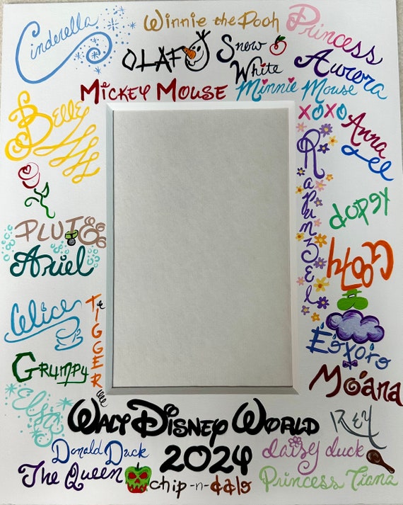 Disney Photo Mat - Mat Board - Disney Characters - Disney
