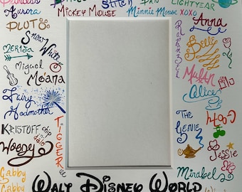 Tapis photo Disney, tapis de sol, personnages Disney, autographes Disney, autographes Disney, vacances Disney, cadre photo Disney, au choix