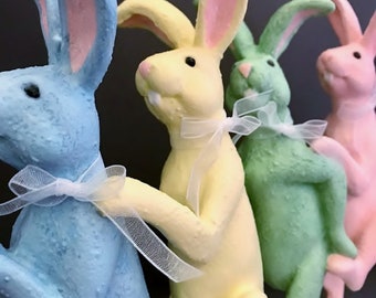 Easter Figurine - Easter Rabbits - Easter Bunny - Bunny Figurine - Easter Rabbit - Rabbit - Easter Decoration - Easter Decor - Spring Decor