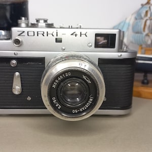 Zorki 4K Film Camera 35mm Industar 50 photographer gift Retro Camera vintage tech camera gift camera with lens Antique camera Vintage Camera