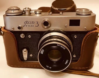 無料クーポン配布 アプリ Fed 50mm f3.5 Industar Lens camera film Rangefinder camera 2 フィルムカメラ