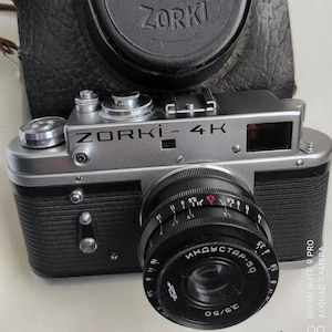 Zorki 4K Industar 50 Film Camera 35mm Tested working Used Rare Vintage rangefinder Leica Copy ussr photography gift Collectible Retro