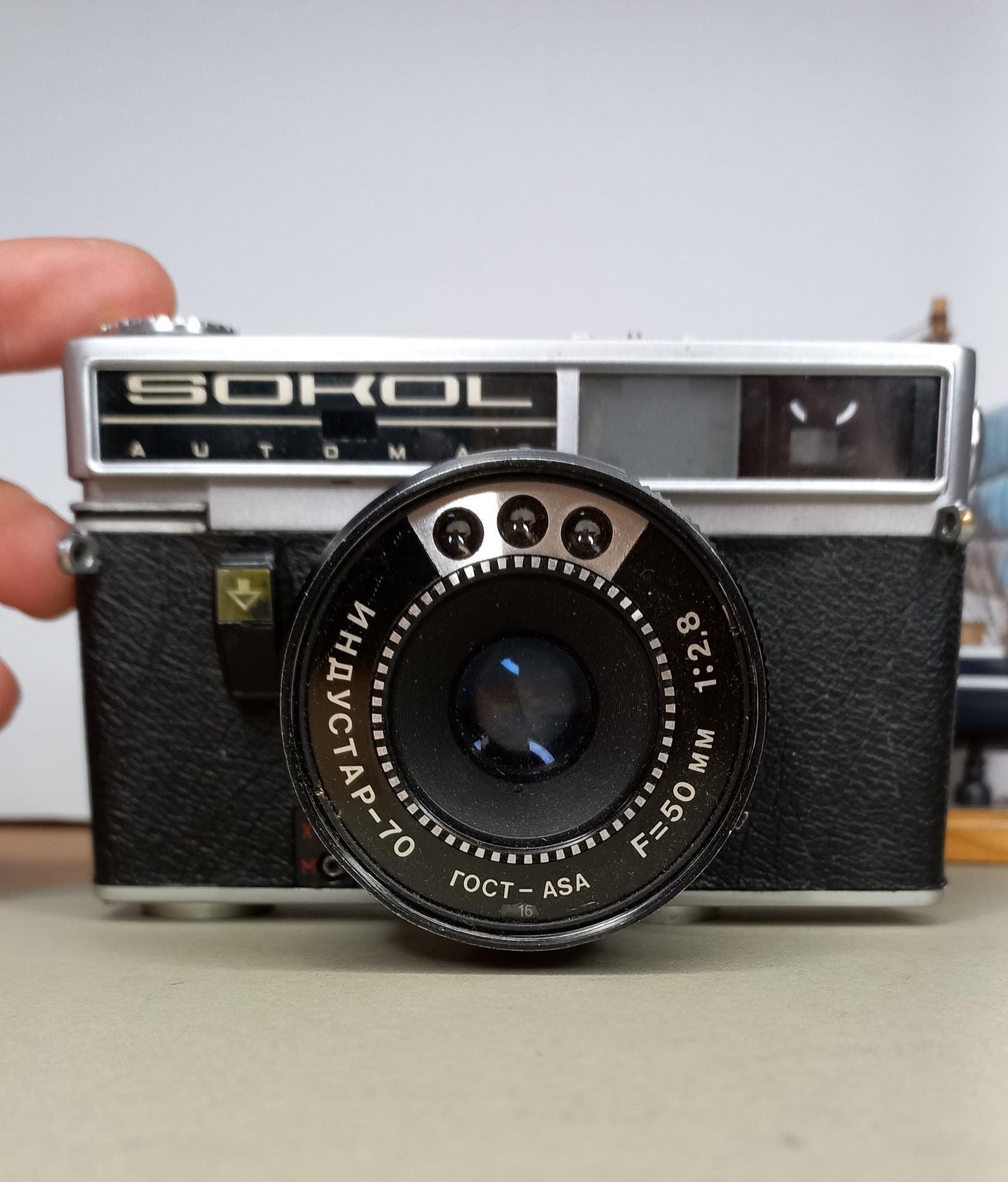 Vintage SOKOL Automat Film Camera: USSR Industar-70 Lens, Tested