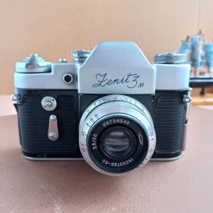 Zenit 3M Industar-50 3,5/50mm SLR camera photographer gift vintage tech Tested film camera 35mm collectible camera vintage tech camera lens