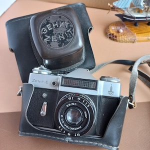 SLR film camera 35mm Zenit E Olimpic industar 50-2 Tested working Used Rare Vintage ussr photography gift Collectible Retro Antique camera