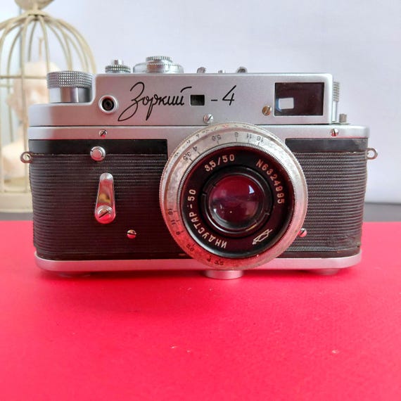Vintage Zorki 4 Film Camera: USSR 35mm Rangefinder with Industar 50 Lens