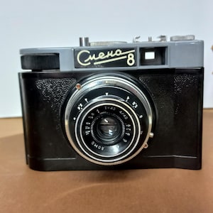 Film Camera 35mm Smena 8, T-43 4/40 Tested Lomo lens Used Rare Vintage ussr photography gift Collectible Retro scale Antique 61s working