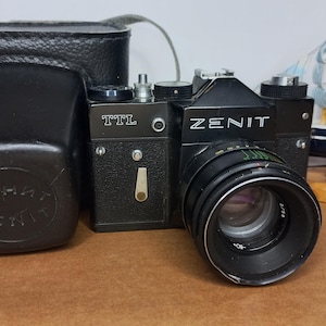 SLR Film Camera 35mm Zenit TTL Helios-44-2 2/58mm with M42 Tested working Used Rare Vintage ussr photography gift Collectible Retro rare