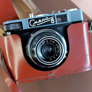 Tested Smena 8 lens T-43 4/40mm Film Camera 35mm Vintage Cameras working photography rare gift Collectible USSR Antique camera Retro Camera