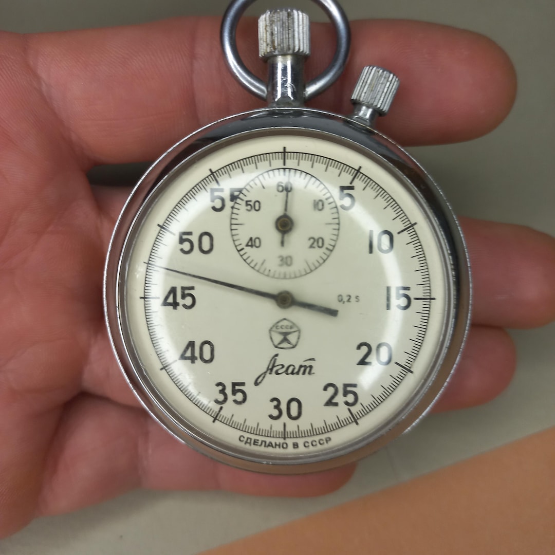 RARE Vintage Stopwatch Mechanical Chronometr, Vintage Analog Stopwatch ...