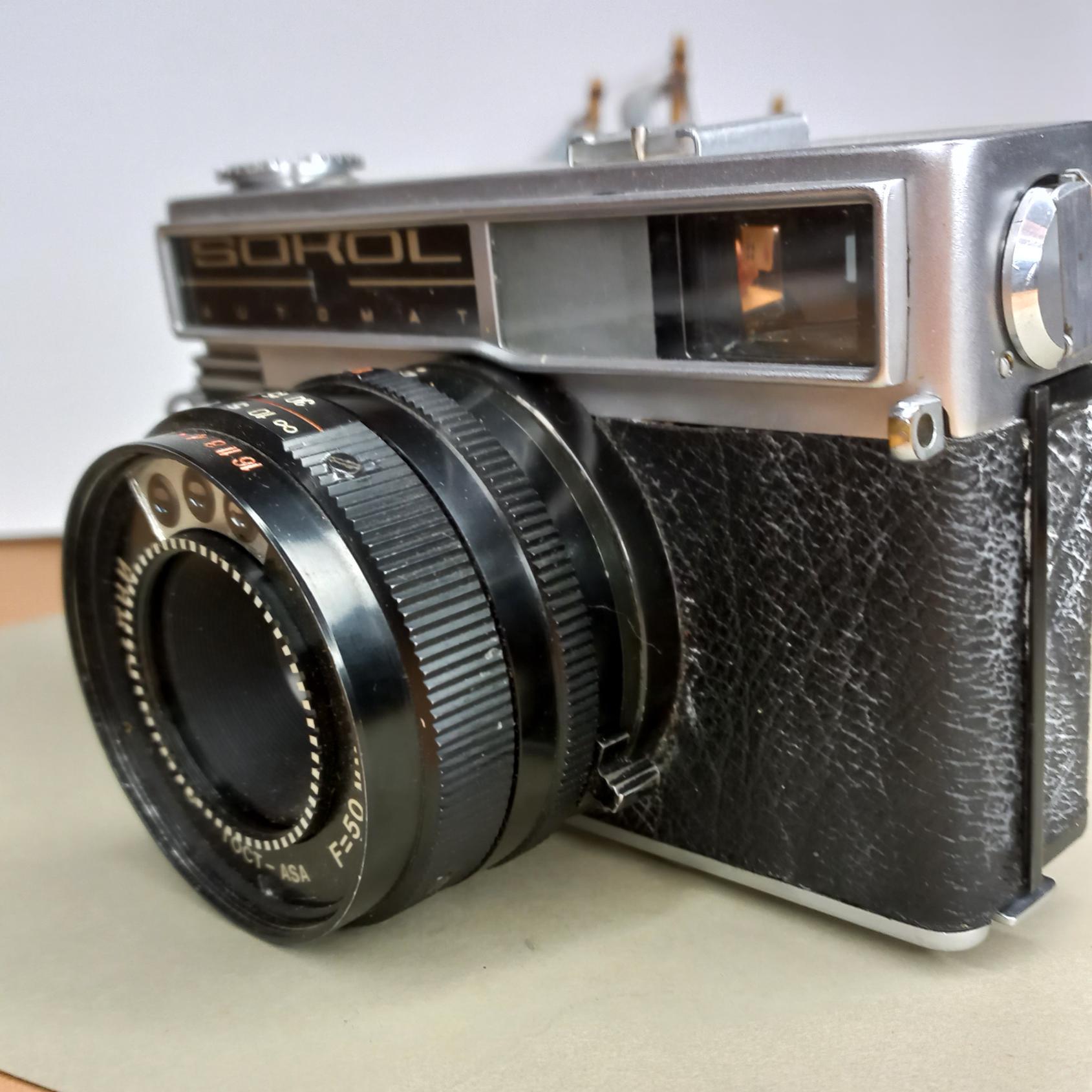 Vintage SOKOL Automat Film Camera: USSR Industar-70 Lens, Tested