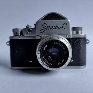 Zenit C Industar-50 SLR Film Camera 35mm camera gift Tested working Used Rare Vintage ussr photography gift Collectible Retro Antique camera
