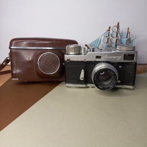 Leningrad Rangefinder Camera: Jupiter-8 50mm Lens, USSR Vintage