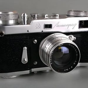 Film Camera 35mm Leningrad jupiter 8 2/50mm with lens Tested working Used Rare Vintage rangefinder ussr photography gift collectible camera