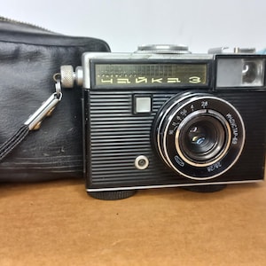 Vintage Chaika-3 Half-Frame Film Camera: Industar-69 Lens, USSR Retro Photography