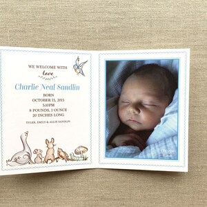 Forest Friends Digital Birth Announcement - set di 50