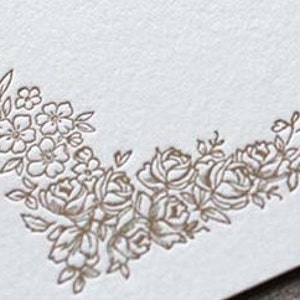 Tarjeta de notas de tipografía Gold Border