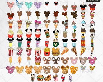 Mouse Snacks SVG: Vacation Treats, Magical Kingdom Design (Digital Download)