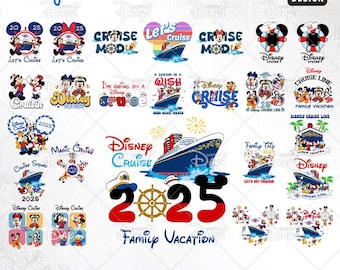 2025 Cruise Trip Bundle SVG PNG, 2025 Family Vacation Png, Family Trip Sublimation Design, Vacay Mode, Magical Kingdom Svg, Cruise Trip 2025