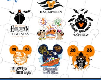 Halloween-Kreuzfahrt 2026 SVG PNG, Familienurlaub Halloween, Halloween-Familienkreuzfahrt, Halloween-Kreuzfahrt-Gruppe, Partnerlook für Halloween, Gruselige Kreuzfahrt