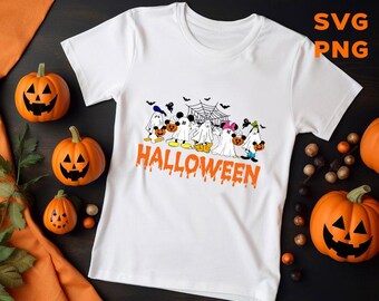 Paquete de archivos SVG de fantasmas de ratón para Halloween: Truco o trato (Descarga digital)