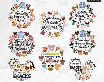 Mouse Snacks SVG: Vacation Treats, Magical Kingdom Design (Digital Download)