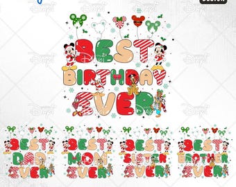 Cumpleaños en el Reino Mágico (SVG/PNG): Ratón y sus amigos (Descarga digital)