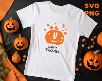 Muis Halloween-pompoenkop SVG-png-bestand: gelaagde bestanden