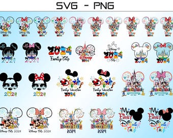 2024 Family Trip SVG PNG Bundle: Magical Kingdom Vacation (Digital Download)