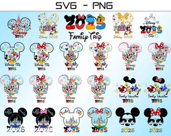 2025 Family Trip SVG Bundle: Vacation Sublimation Designs (Digital Download)