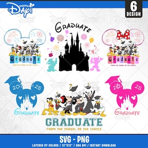 Bündel Abschlussfeier 2025 PNG SVG, Abschlussfeier Senior 25 graduierte Quaste zum Schloss Png, Abschlussreise reise svg, Familien graduate svg Cricut